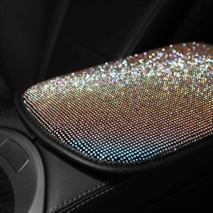 Blinged-Out Rhinestone Center Console Cover - Image 3