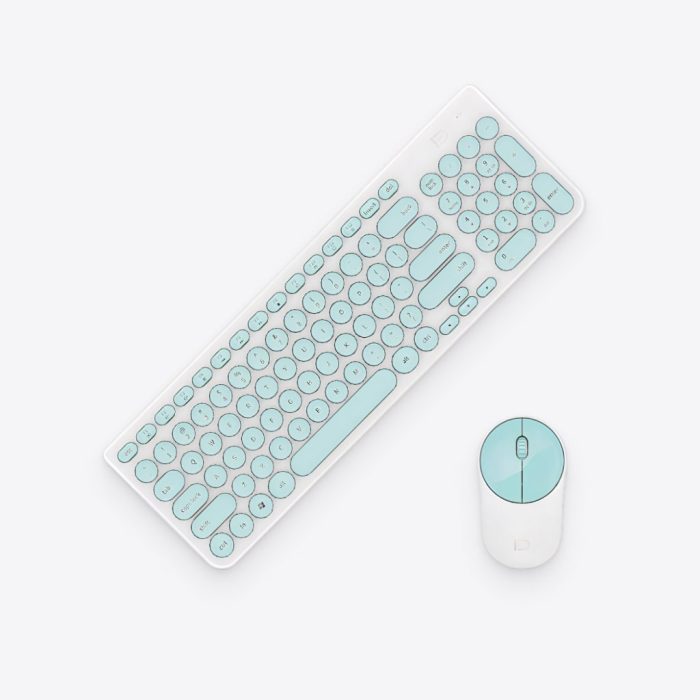 Mint Green Keyboard & Mouse Set