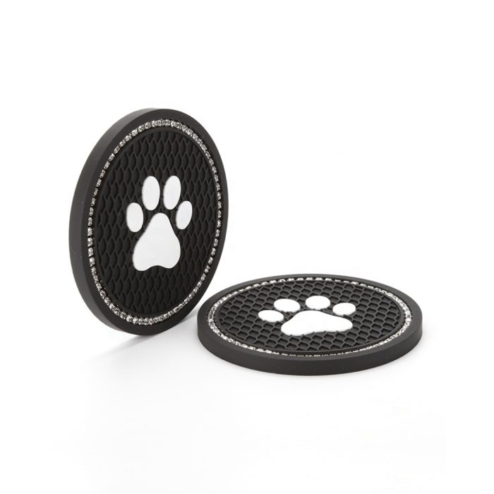Anti-Slip Paw Print Car Drink Coaster - Image 3