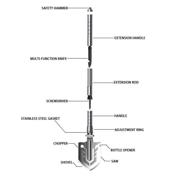 Multi-Purpose Folding Shovel - Image 4